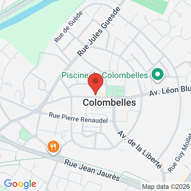 Carte - Boucherie Yonnet, 21 Av. Léon Blum, Colombelles